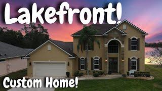 Custom Lakefront Home For Sale in Clermont Florida with Private Dock on Saw Mill Lake