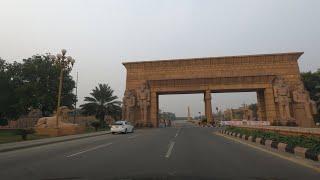 BAHRIA TOWN LAHORE STREET VIEW 4K - Azam Bhatti Ave & Jinnah Ave Street View Bahria Town Lahore