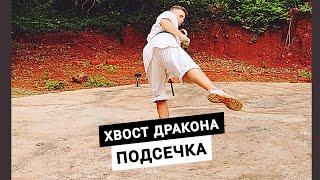 ПОДСЕЧКА ХВОСТ ДРАКОНА ️ #karate #kickboxing #кунгфу #мма