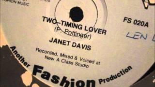 Janet Davis  - Two timing lover. 1989.  (12" Reggae/Lovers Rock)