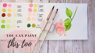 Easy Hibiscus with Watercolour - Full Length Tutorial