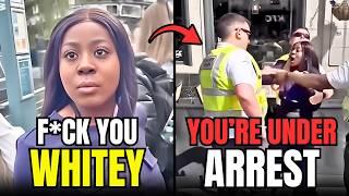 Pyscho Woman Throws Food At Man's Girlfriend & Gets INSTANT KARMA