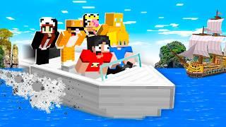 Fizemos a Maior Viagem de Barco com os Amigos no Minecraft!