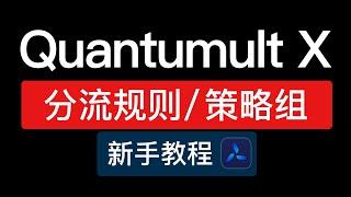 Quantumult X 策略组和分流规则，添加使用教程，圈x分流规则策略组，懒人配置使用教程