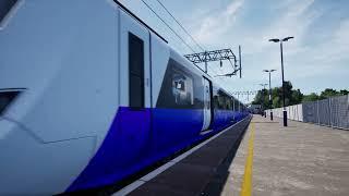 Elizabeth Line 345013 departs Southall