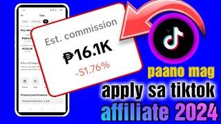 Paano mag apply sa tiktok affiliate 2024