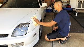 Operation Prepping Honda Prelude for Vinyl Wrap