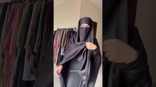 Iraani chaader with Niqab tutorial #hijab #elegant #simple #easy #shrot #abaya #muslimahstyle