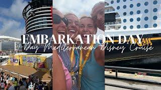 EMBARKATION DAY ON THE DISNEY DREAM! Day 1 of our Mediterranean Cruise