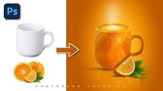 How to Create an Orange Cup Photo Manipulation in Photoshop tutorial