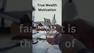 True Wealth Motivation: The Richness of Love, Laughter, & Family ‍‍‍