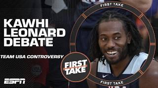 KAWHI LEONARD CONTROVERSY  Did Team USA make the right choice with Derrick White  | First Take