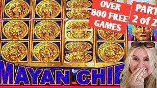 ASTONISHING WIN $.05 Part 2 Mayan Chief Slot Machine Xtra Rewards #slots #gambling #konami #casino