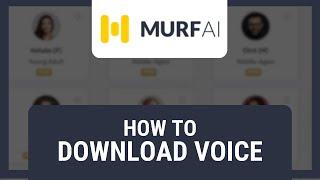 How to Download Voice From Murf AI