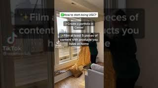 ️ HOW TO START UGC: Step by step #ugccreator #ugc #contentcreator #influencer