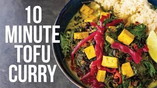 TOFU CURRY RICE BOWL in 10 MINUTES | EASY VEGAN RECIPES