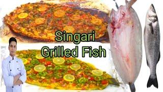 Singari Grilled Fish In Arabic / whole Grilled Fish /Arabic Grilled Fish / Oven Grilled /