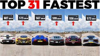 Top 31 Fastest HYPERCARS in Forza Horizon 5 (2023)