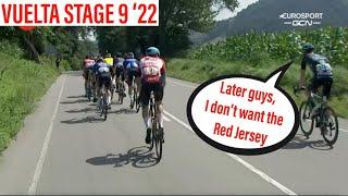 GC Threat Drops HIMSELF Out of the Break | Vuelta Stage 9 '22 | The Butterfly Effect