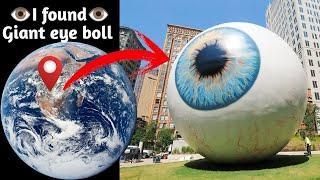 I found giant eye boll ️ on google maps and google earth  #map #earth #hrgoogleearth