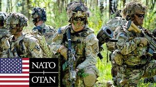 U.S. Army "Sky Soldiers", NATO. American paratroopers during military exercises in Europe.