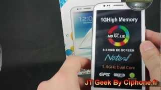 Android N7100+ QHD dual core English Test By JT Geek