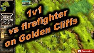 1v1 - vs firefighter on Golden Cliffs (KaM Remake)