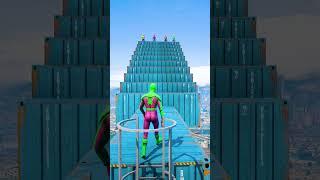 GTA 5 Epic Water Ragdolls | Spider-Man Jumps / Fails ep.2224 #shorts