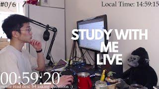 Study With Me Live Pomodoro 60/10