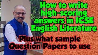 Tips to score 80/80 in ICSE English Literature | Class 9 & 10 | What Sample Question Papers to Use?