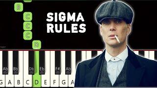 Sigma Rule Song | Piano tutorial | Piano Notes | Piano Online #pianotimepass #sigmarule