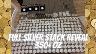 Our EPIC FULL 350+ oz Silver Stack / Keeping our Silver Hands STRONG #silversqueeze #wssilver