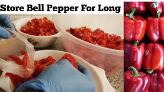 How To Preserve bell pepper ~ How To Store Bell Pepper For Long #bellpeppers #sweetpepper