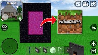 How to Make PORTAL to MINECRAFT in MINI BLOCK CRAFT