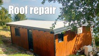 Roof repair in light construction wood