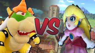 Bowser VS Peach - Super Smash Bros. Plush