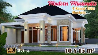 DESAIN RUMAH MODERN MINIMALIS 10x15 m