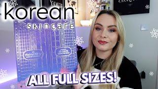 KOREAN SKINCARE ADVENT CALENDAR 2024 UNBOXING | ALL FULL SIZES!   MISS BOUX