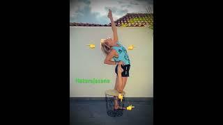 #yoga #shortvideo #yogaforbeginners Natarajasana (Chair) 69. Yoga Pose Beginners Variant #balance