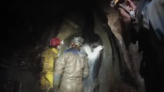 Extreme caving - Mistral Hole, Ease Gill Caverns, Yorkshire Grade 3 Caving exploration