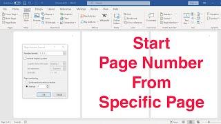 Page Numbers Starting at a Specific Page in Word 2024 - Full Guide