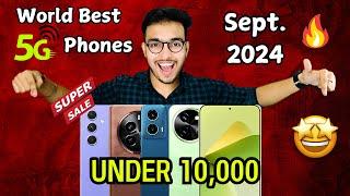 Top 5 Best 5G Phones Under 10000 | Best Gaming, Top Display, camera Smartphone in 10k | Sept.2024  