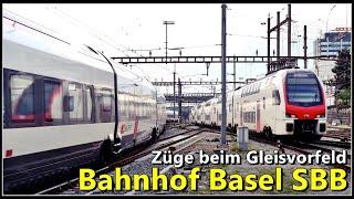 Zugsichtungen beim Gleisvorfeld des Bahnhof Basel SBB | Basel 2024 - Film 3