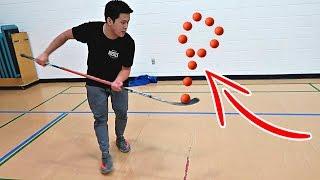 IMPOSSIBLE HOCKEY TRICK SHOTS CHALLENGE!!!