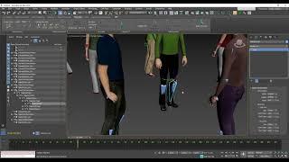 Generating multiple 3d characters in 3dsmax using Populate || Creating people crowd in 3dsmax