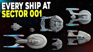 Every Ship at the BATTLE of Sector 001 - Star Trek Explained