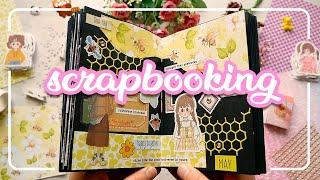 Journal with Me - Yellow and Pink Theme Scrapbooking  ASMR