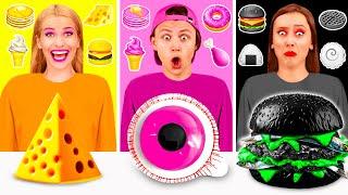 Food of The Same Colors Challenge | Funny Food War by PaRaRa Challenge