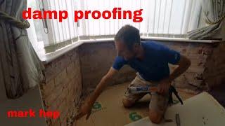 Damp proofing a wall rising damp