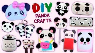 10 DIY DIY Panda Crafts - Panda School Supplies - Cute Room Decor and more...